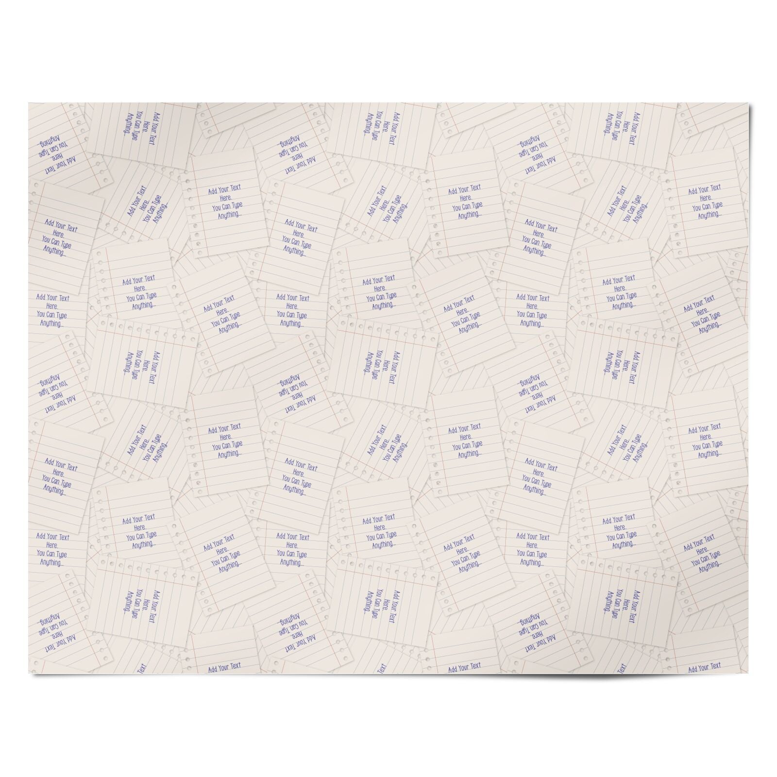 Personalised Notepad Personalised Wrapping Paper Alternative