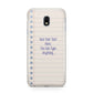 Personalised Notepad Samsung Galaxy J3 2017 Case