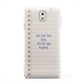 Personalised Notepad Samsung Galaxy Note 3 Case