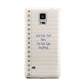 Personalised Notepad Samsung Galaxy Note 4 Case