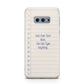 Personalised Notepad Samsung Galaxy S10E Case