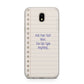 Personalised Notepad Samsung J5 2017 Case