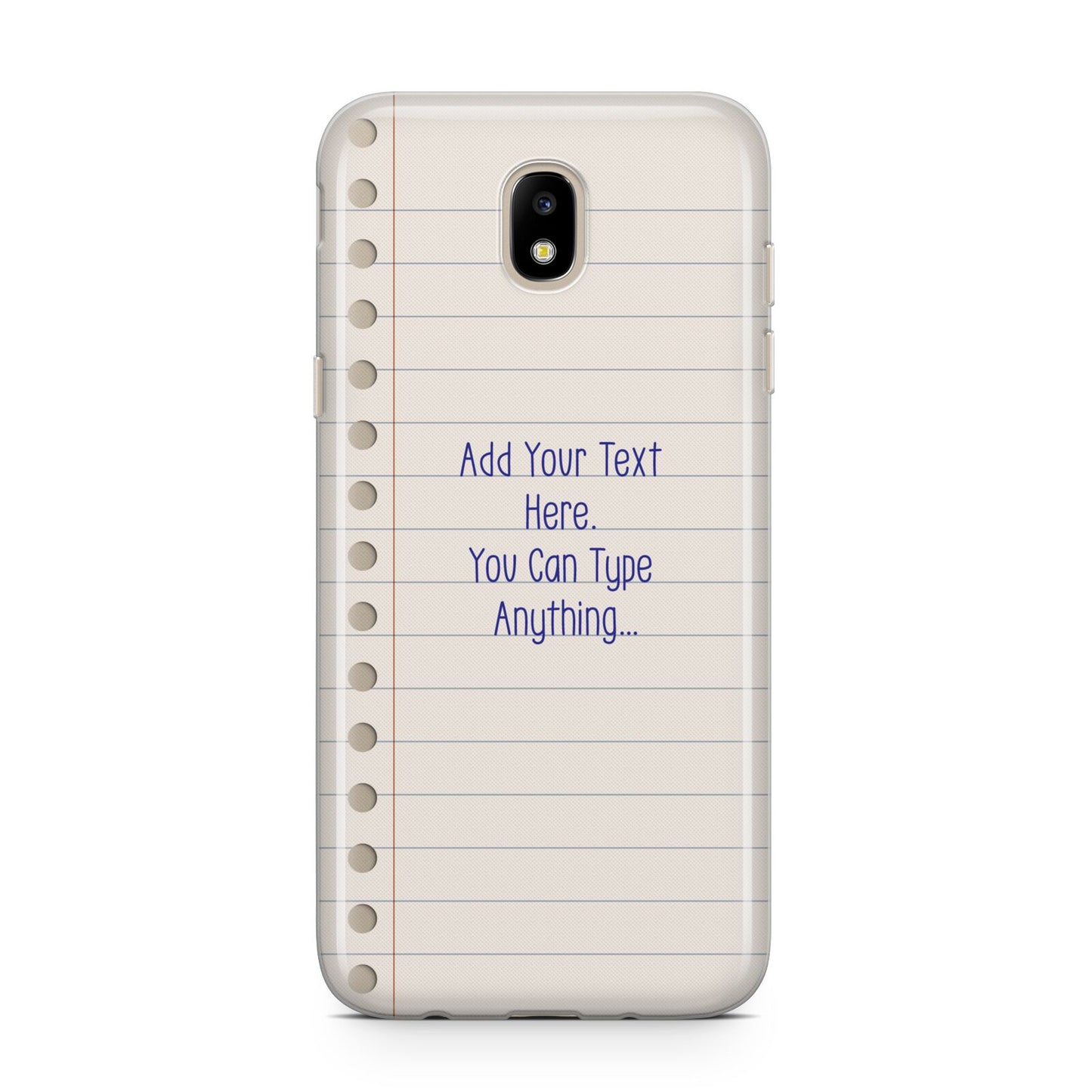 Personalised Notepad Samsung J5 2017 Case