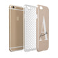 Personalised Nude Colour Initial Apple iPhone 6 3D Tough Case Expanded view