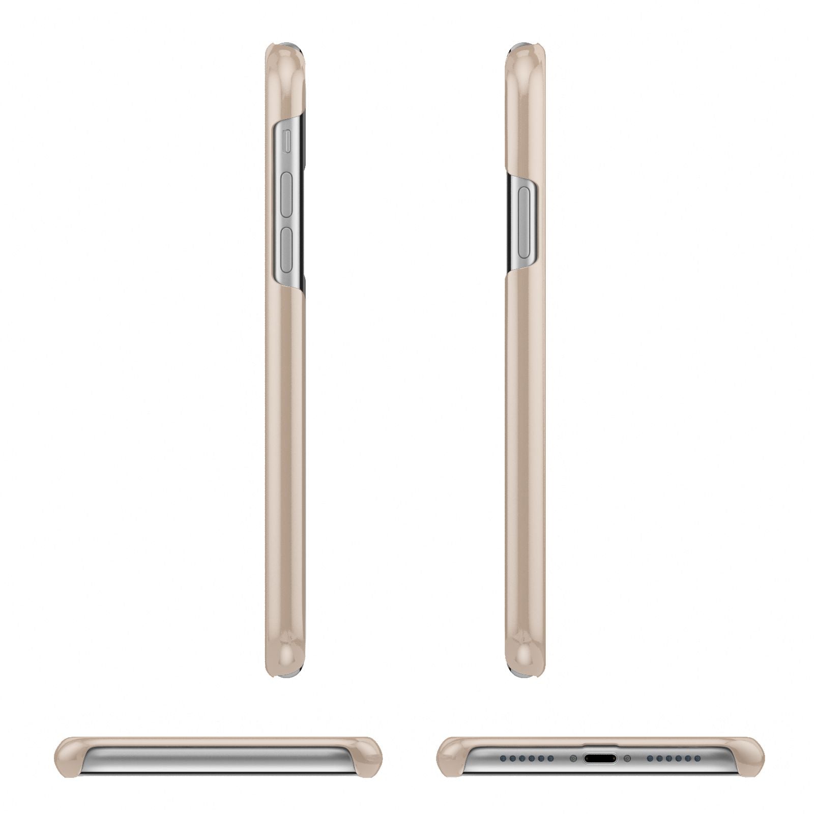 Personalised Nude Colour Initial Apple iPhone XR 3D Wrap Snap Case Angled Images on White Phone