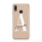Personalised Nude Colour Initial Huawei P20 Lite Phone Case