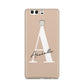 Personalised Nude Colour Initial Huawei P9 Case