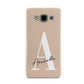 Personalised Nude Colour Initial Samsung Galaxy A3 Case
