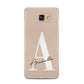 Personalised Nude Colour Initial Samsung Galaxy A5 2016 Case on gold phone