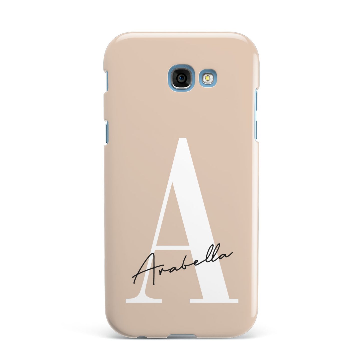 Personalised Nude Colour Initial Samsung Galaxy A7 2017 Case