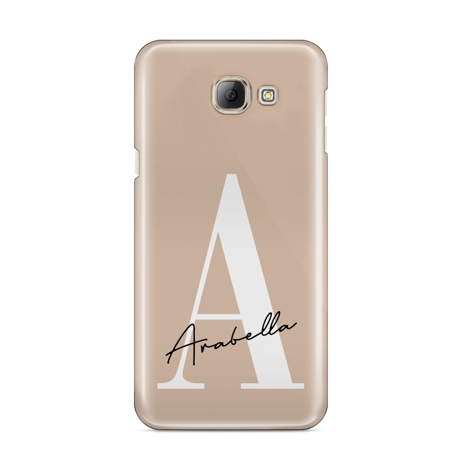 Personalised Nude Colour Initial Samsung Galaxy A8 2016 Case