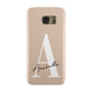 Personalised Nude Colour Initial Samsung Galaxy Case