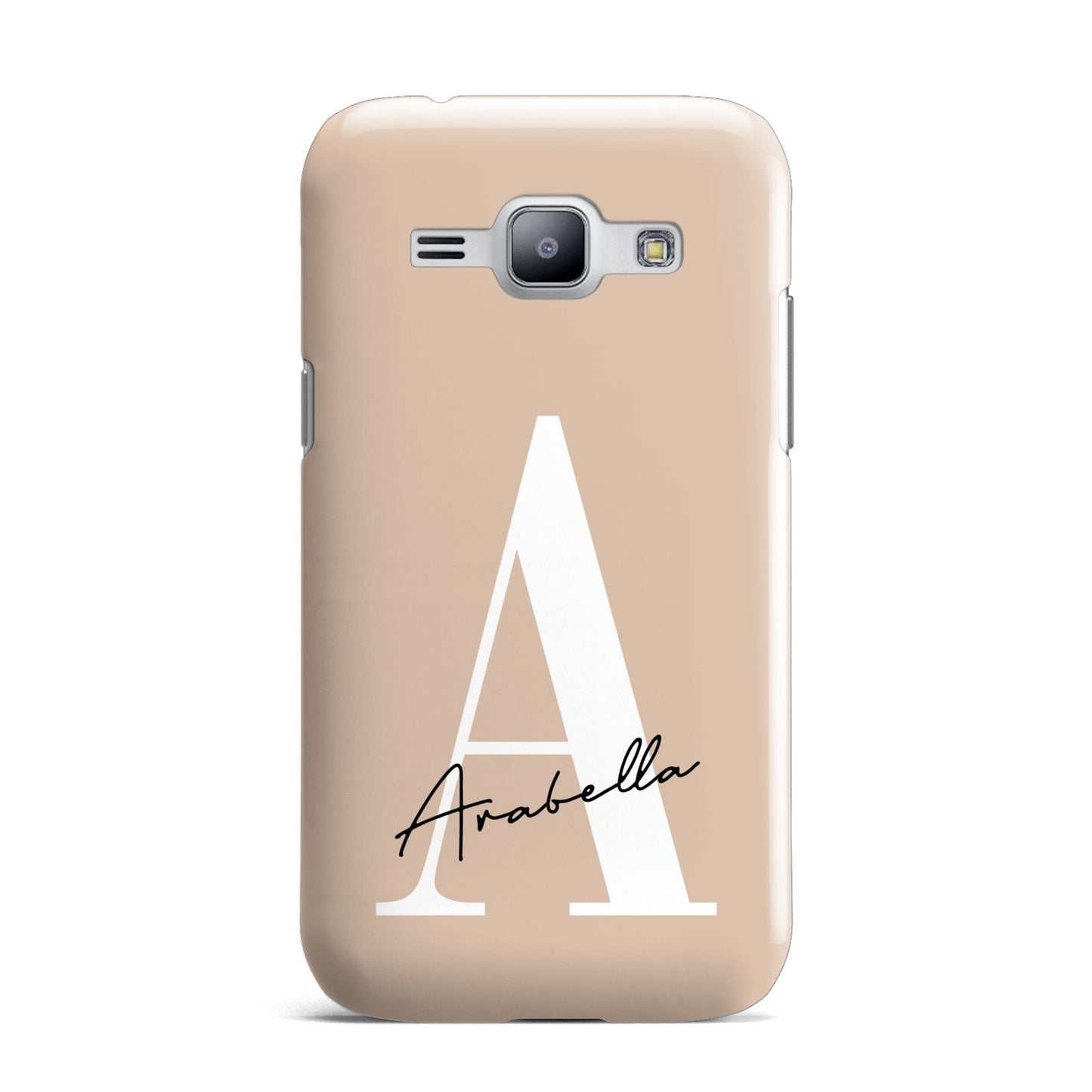 Personalised Nude Colour Initial Samsung Galaxy J1 2015 Case