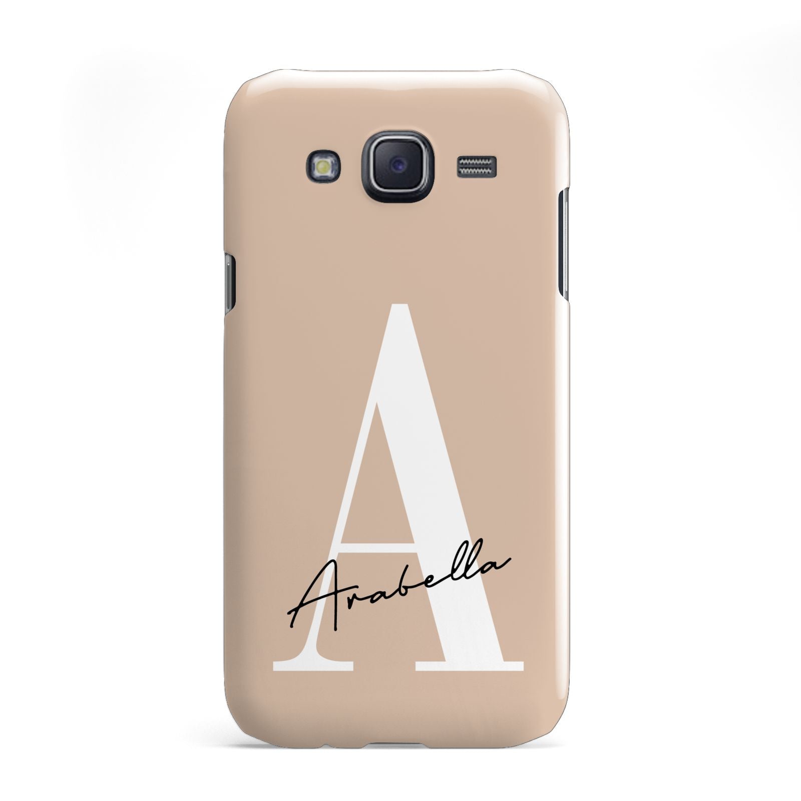 Personalised Nude Colour Initial Samsung Galaxy J5 Case