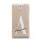 Personalised Nude Colour Initial Samsung Galaxy Note 3 Case