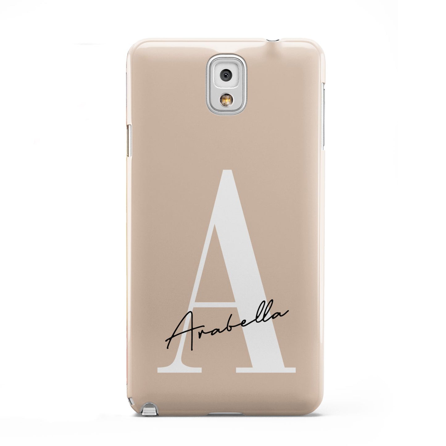 Personalised Nude Colour Initial Samsung Galaxy Note 3 Case