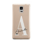 Personalised Nude Colour Initial Samsung Galaxy Note 4 Case
