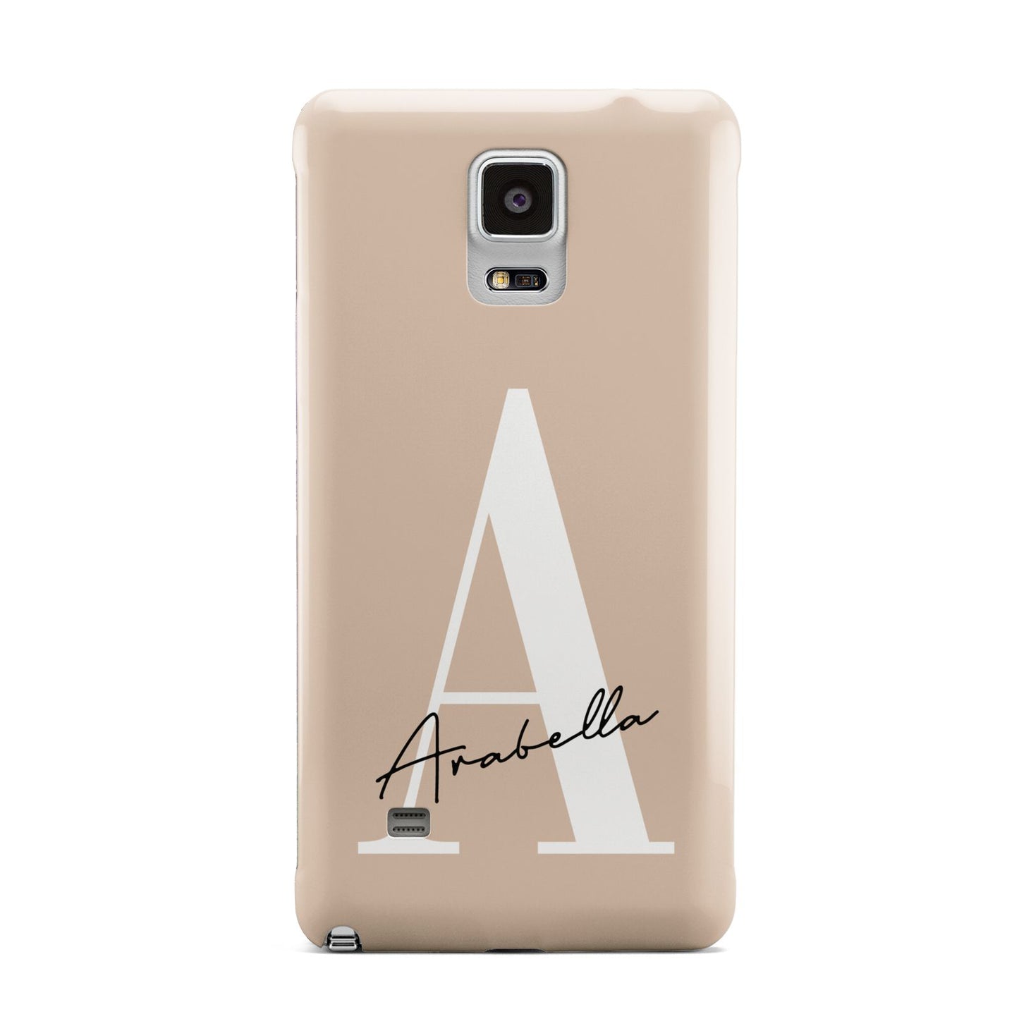 Personalised Nude Colour Initial Samsung Galaxy Note 4 Case