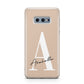 Personalised Nude Colour Initial Samsung Galaxy S10E Case