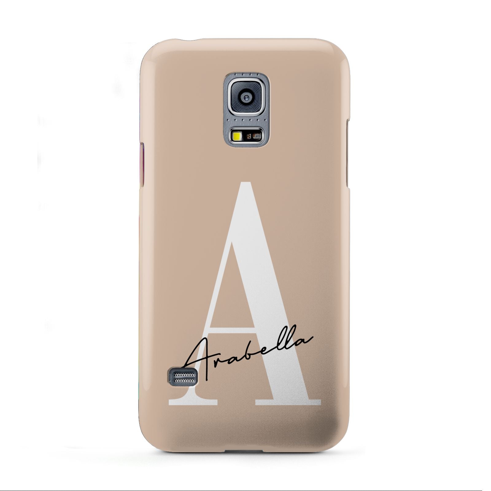 Personalised Nude Colour Initial Samsung Galaxy S5 Mini Case