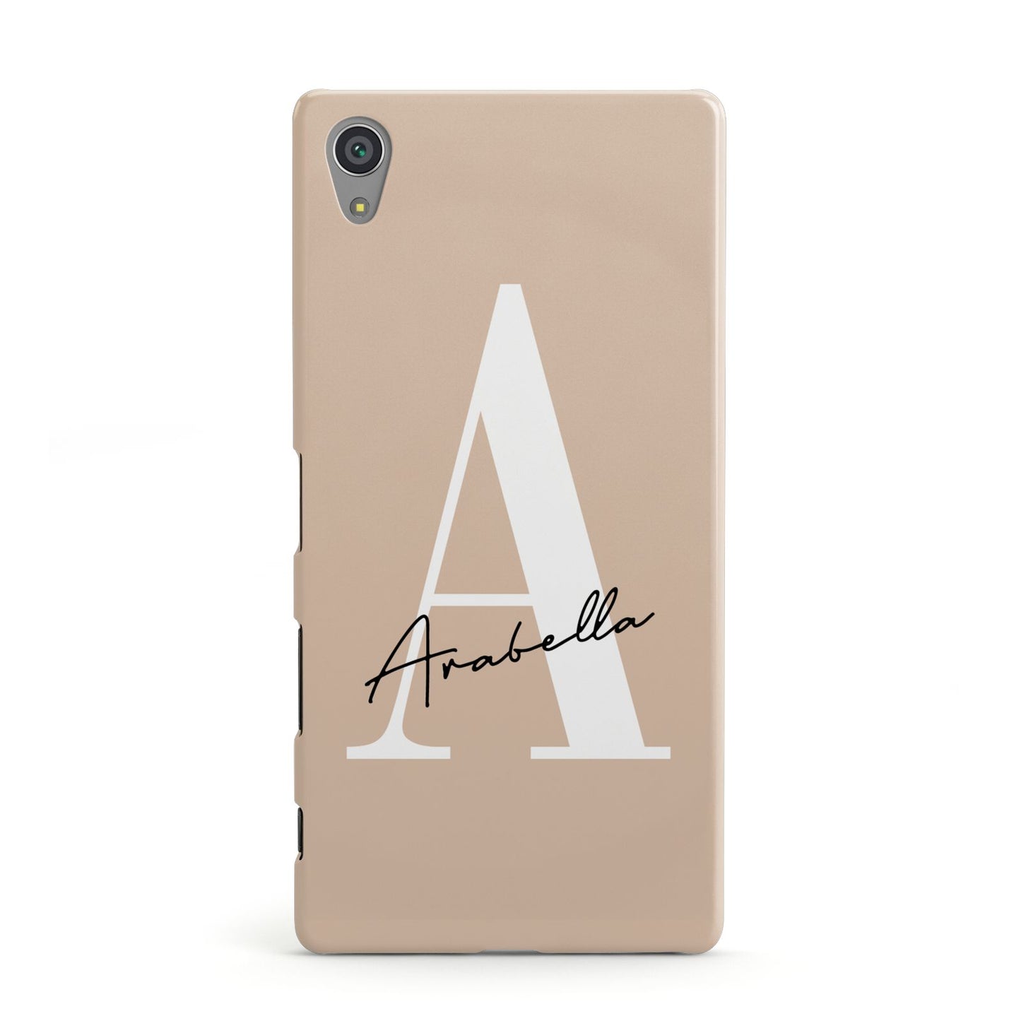 Personalised Nude Colour Initial Sony Xperia Case