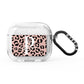 Personalised Nude Colour Leopard Print AirPods Glitter Case 3rd Gen