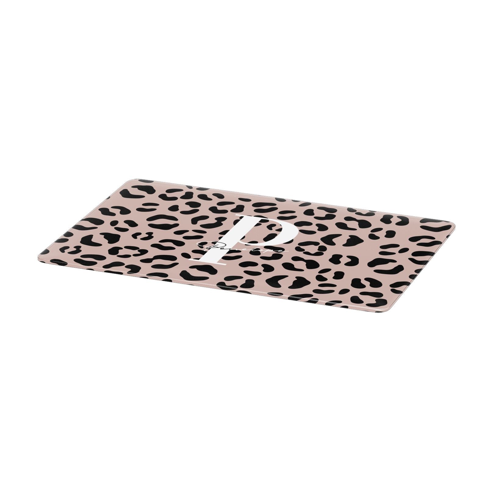 Personalised Nude Colour Leopard Print Apple MacBook Case Only