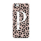 Personalised Nude Colour Leopard Print Apple iPhone 5c Case