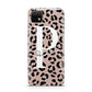 Personalised Nude Colour Leopard Print Huawei Enjoy 20 Phone Case