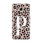 Personalised Nude Colour Leopard Print Samsung Galaxy Note 5 Case