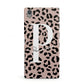 Personalised Nude Colour Leopard Print Sony Xperia Case