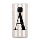 Personalised Nude Colour White Striped Huawei Mate 20 Pro Phone Case