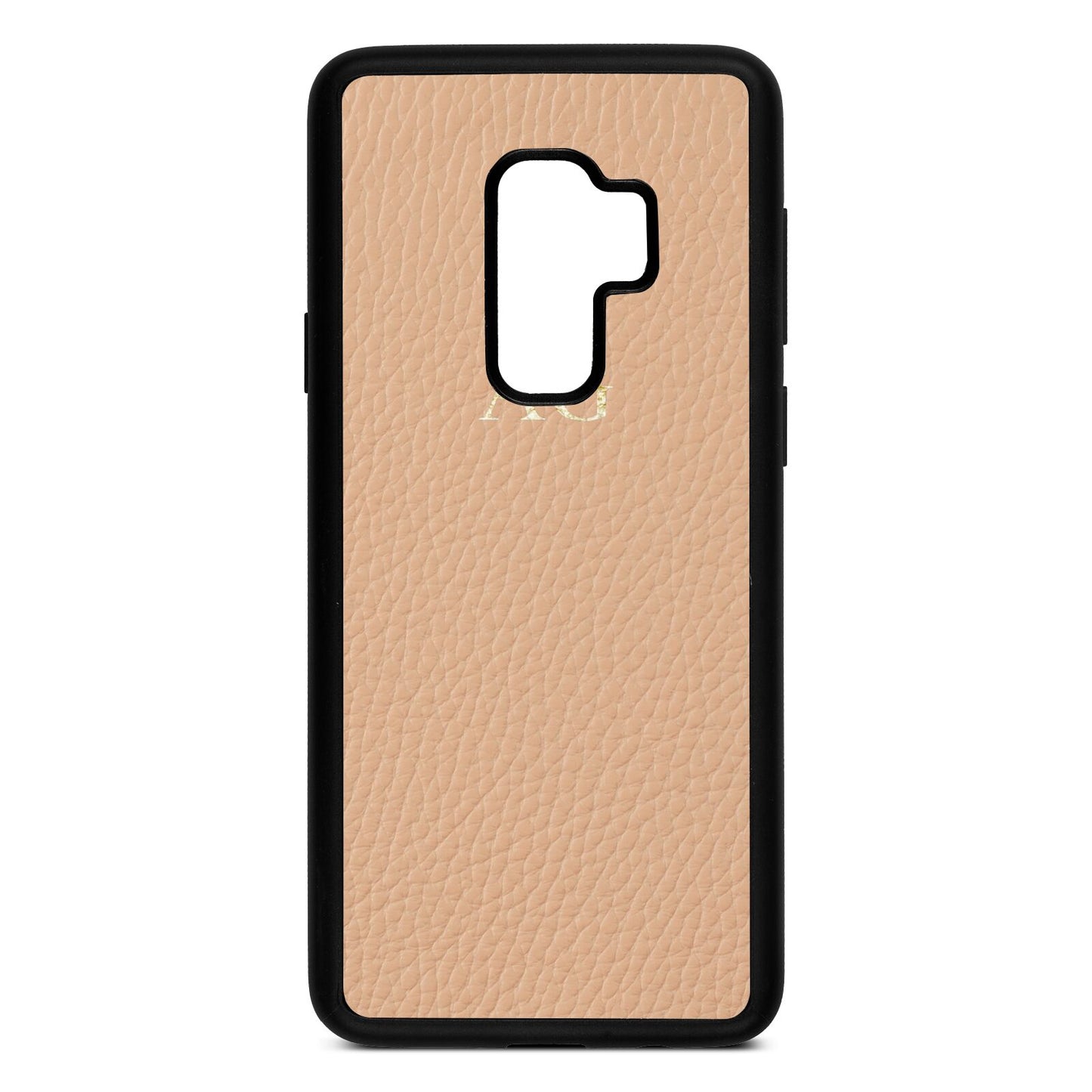 Personalised Nude Pebble Leather Samsung S9 Plus Case