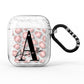 Personalised Nude Pink Leopard AirPods Glitter Case