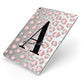 Personalised Nude Pink Leopard Apple iPad Case on Silver iPad Side View