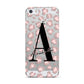 Personalised Nude Pink Leopard Apple iPhone 5 Case
