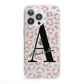 Personalised Nude Pink Leopard iPhone 13 Pro Clear Bumper Case