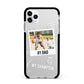 Personalised Number 1 Dad Apple iPhone 11 Pro Max in Silver with Black Impact Case