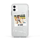 Personalised Number 1 Dad Apple iPhone 11 in White with White Impact Case