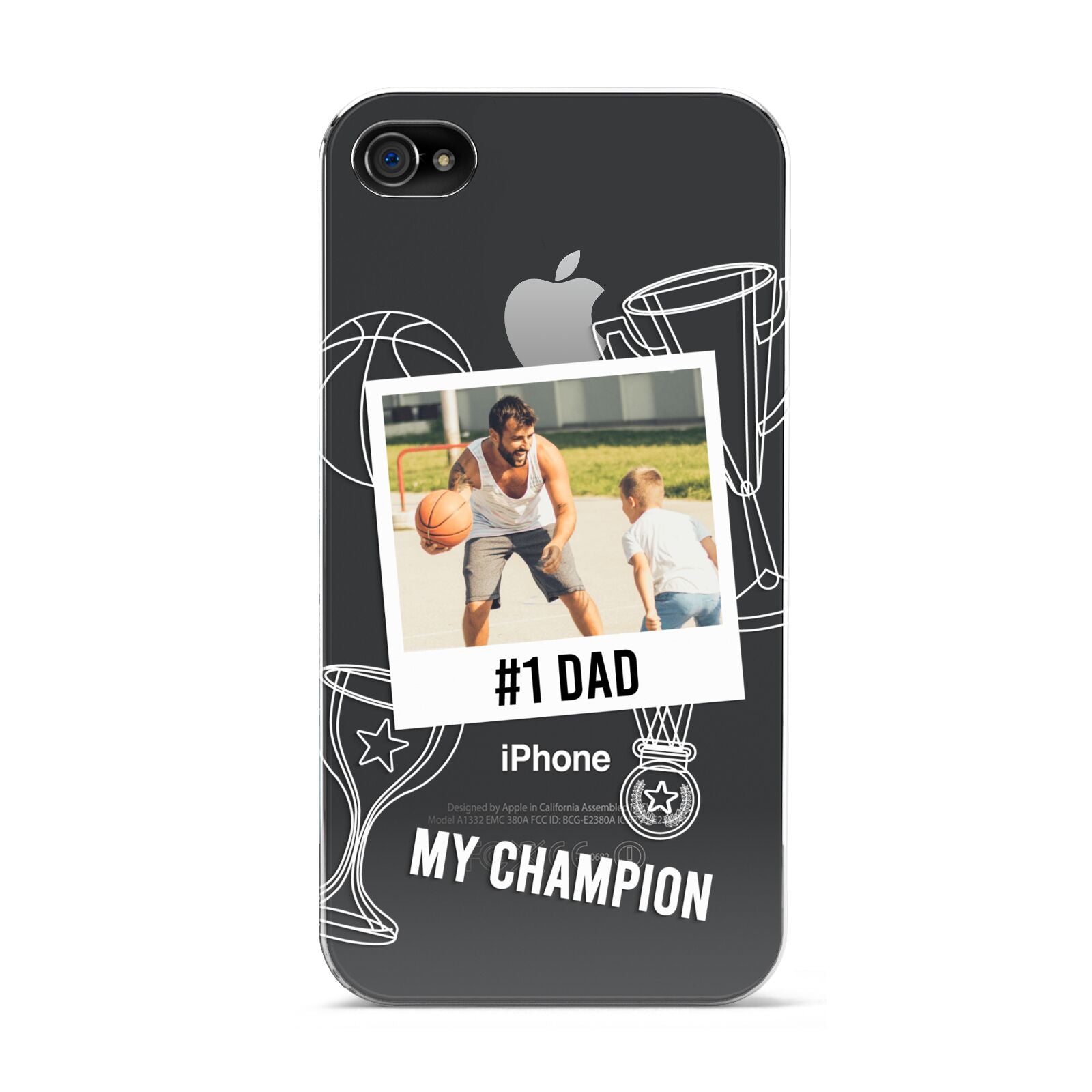 Personalised Number 1 Dad Apple iPhone 4s Case