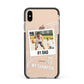 Personalised Number 1 Dad Apple iPhone Xs Max Impact Case Black Edge on Gold Phone
