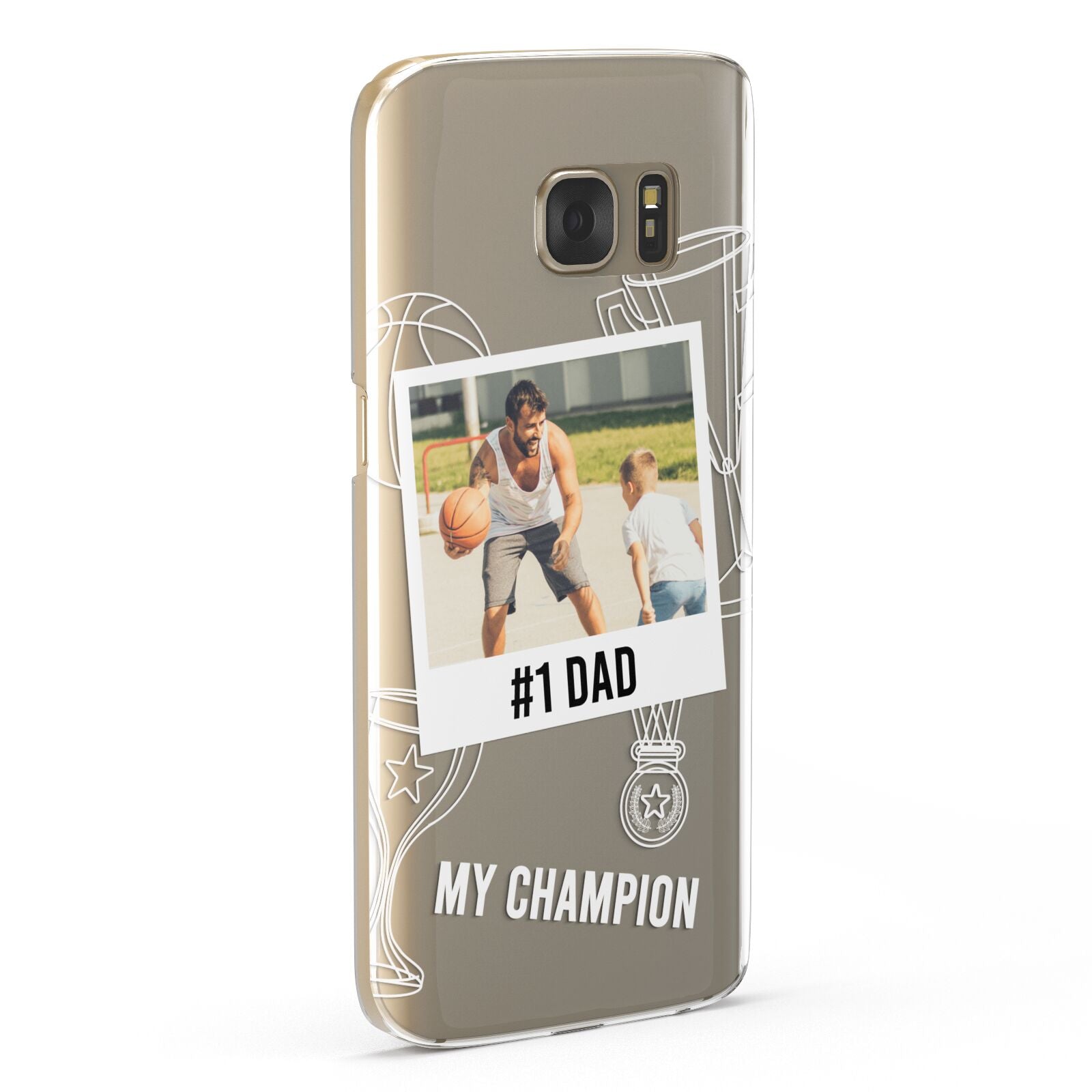 Personalised Number 1 Dad Samsung Galaxy Case Fourty Five Degrees