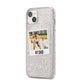 Personalised Number 1 Dad iPhone 14 Plus Glitter Tough Case Starlight Angled Image