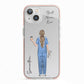 Personalised Nurse iPhone 13 TPU Impact Case with Pink Edges