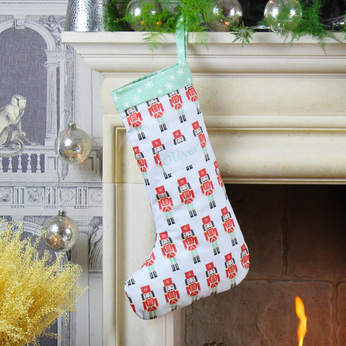 Personalised Nutcracker Christmas Stocking