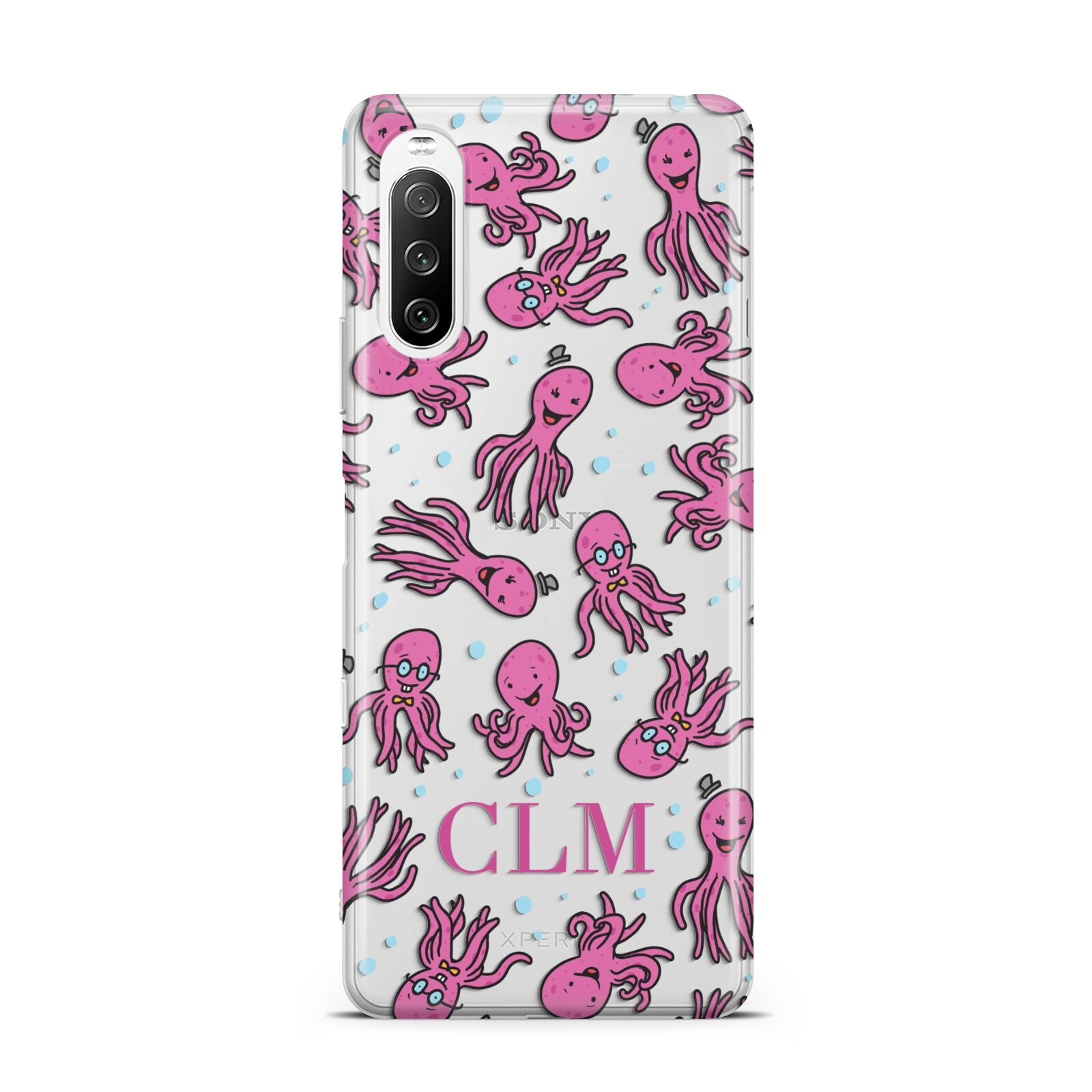 Personalised Octopus Initials Sony Xperia 10 III Case