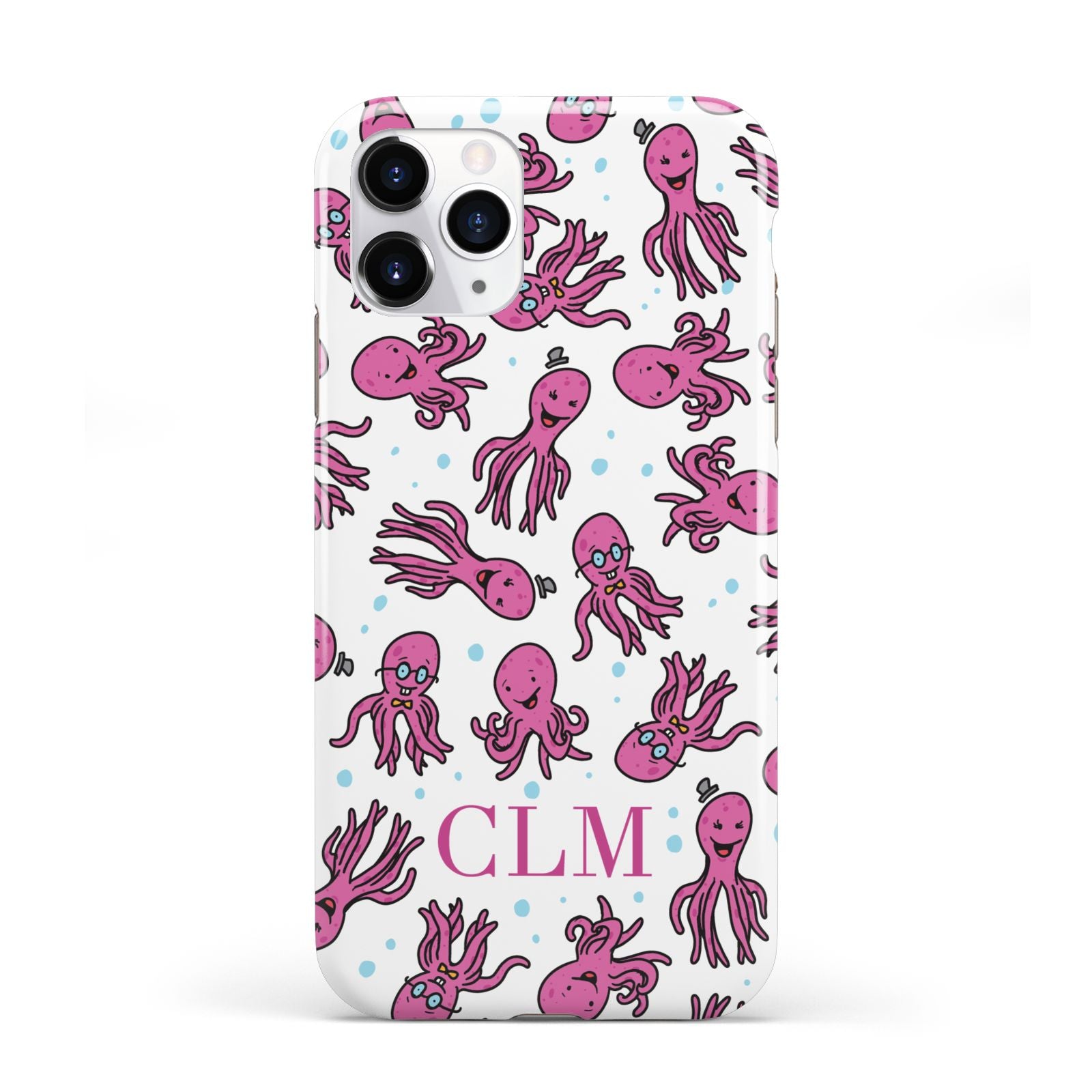 Personalised Octopus Initials iPhone 11 Pro 3D Tough Case