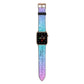 Personalised Ombre Glitter with Names Apple Watch Strap with Gold Hardware