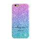 Personalised Ombre Glitter with Names Apple iPhone 6 3D Tough Case