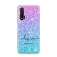Personalised Ombre Glitter with Names Huawei Nova 6 Phone Case